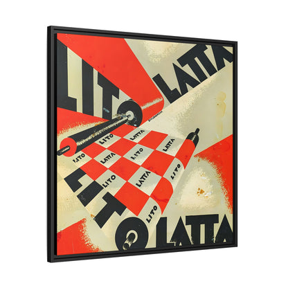 Parole in liberta - futuriste olfattive tattili-termiche Pl. 1 (1932) by Filippo Tommaso / Toile encadrée sur caisse américaine