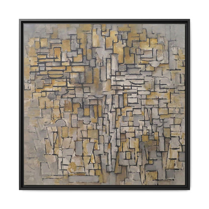 Tableau Numéro 2 Composition VII (1913) by  Piet Mondrian  / Toile encadrée sur caisse américaine