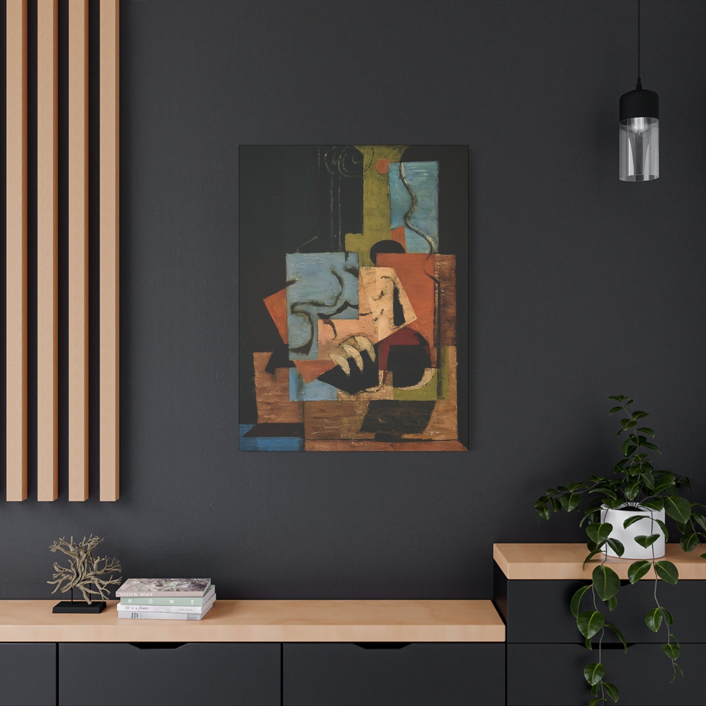 Composition (1919) by Louis Marcoussis  / Reproduction Fine Art sur Toile /  Epaisseur 3.2 cm - 1.25 inch