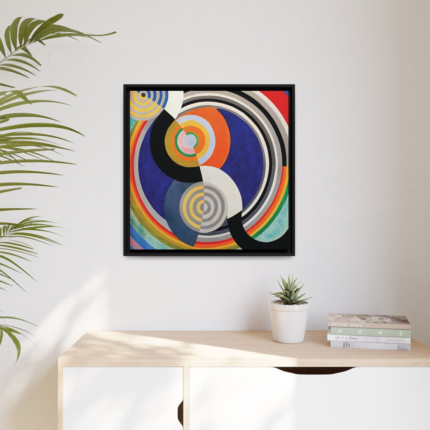 Rythme Numéro 2 (1938) by Robert Delaunay  / Toile encadrée sur caisse américaine