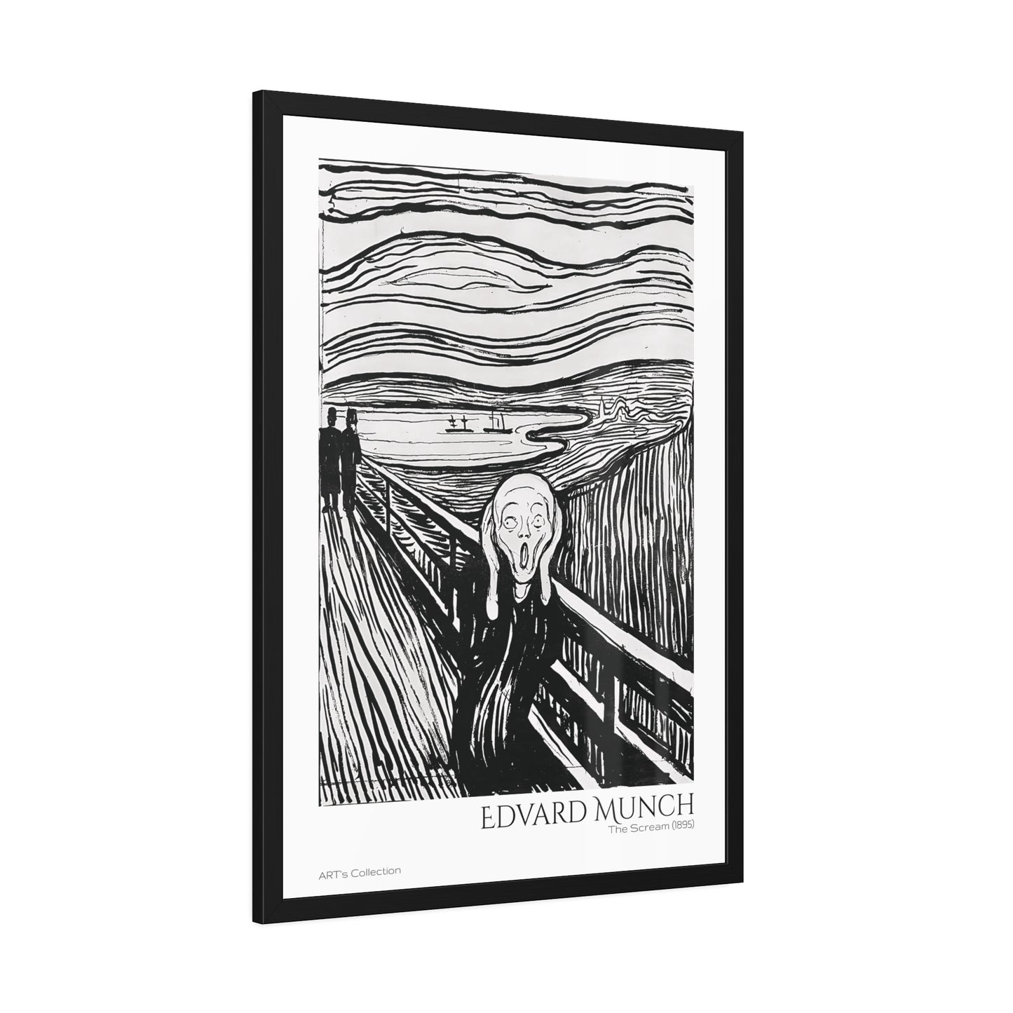 The Scream (1895) by Edvard Munch / Affiche Encadrée série ART's Collection