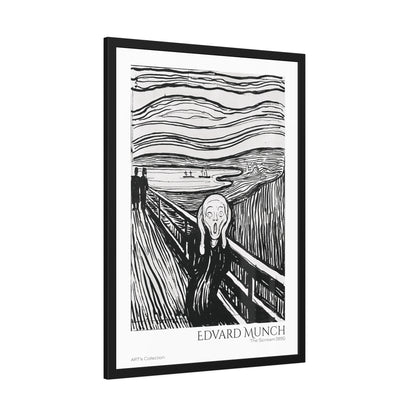 The Scream (1895) by Edvard Munch / Affiche Encadrée série ART's Collection
