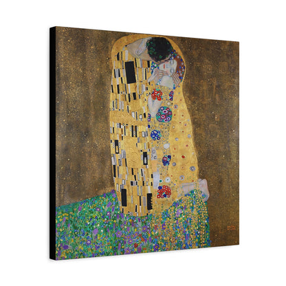 The kiss - lovers (1908) by Gustav Klimt / Reproduction Fine Art sur Toile / Flanc Large Epaisseur 3.2 cm - 1.25 inch