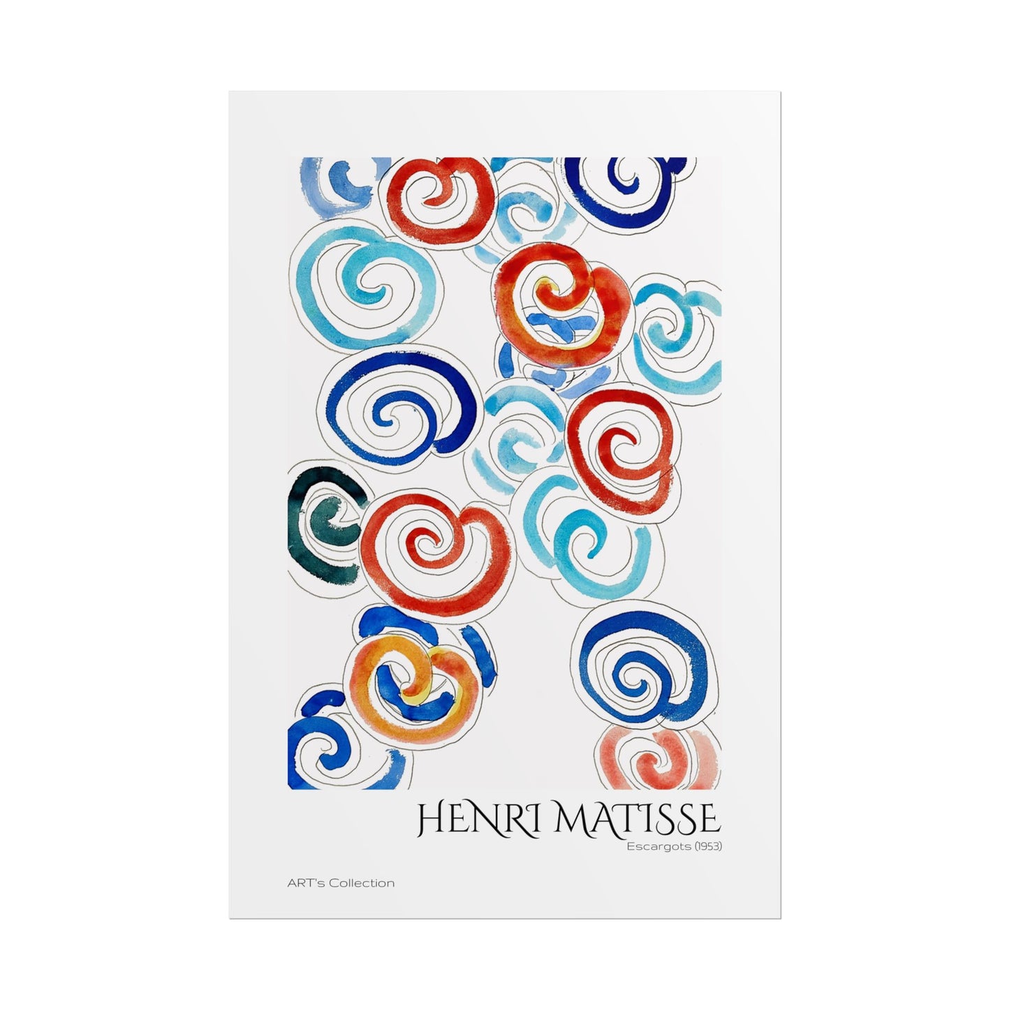 Escargots (1953) by Henri Matisse / Affiche imprimée - Série ART's Collection