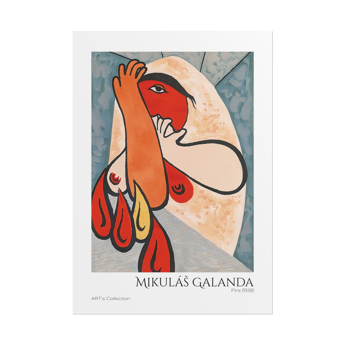 Fire (1938) by Mikulás Galanda / Affiche imprimée - Série ART's Collection