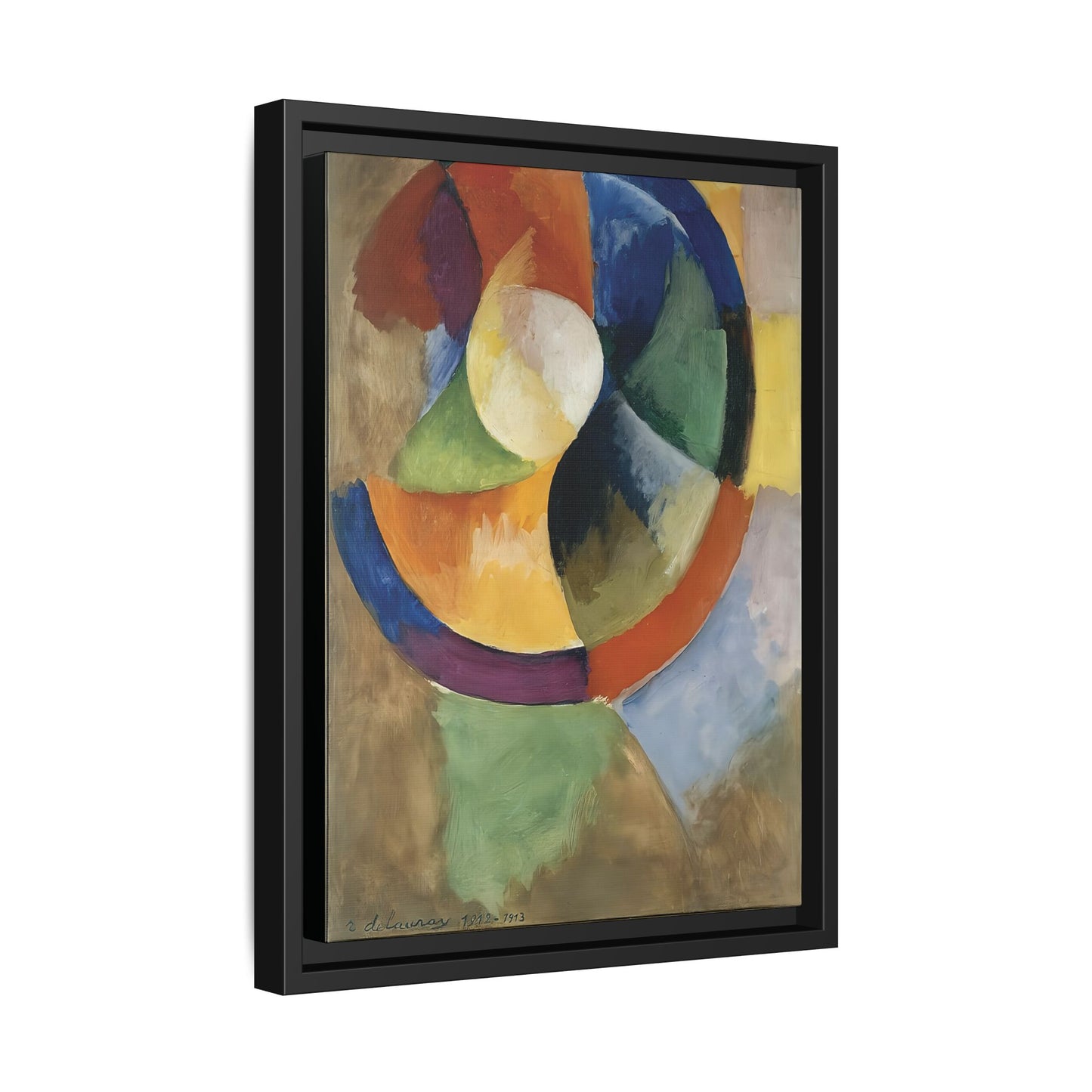 Formes circulaires, Soleil Numéro 2 (1912-13)  by Robert Delaunay  / Toile encadrée sur caisse américaine