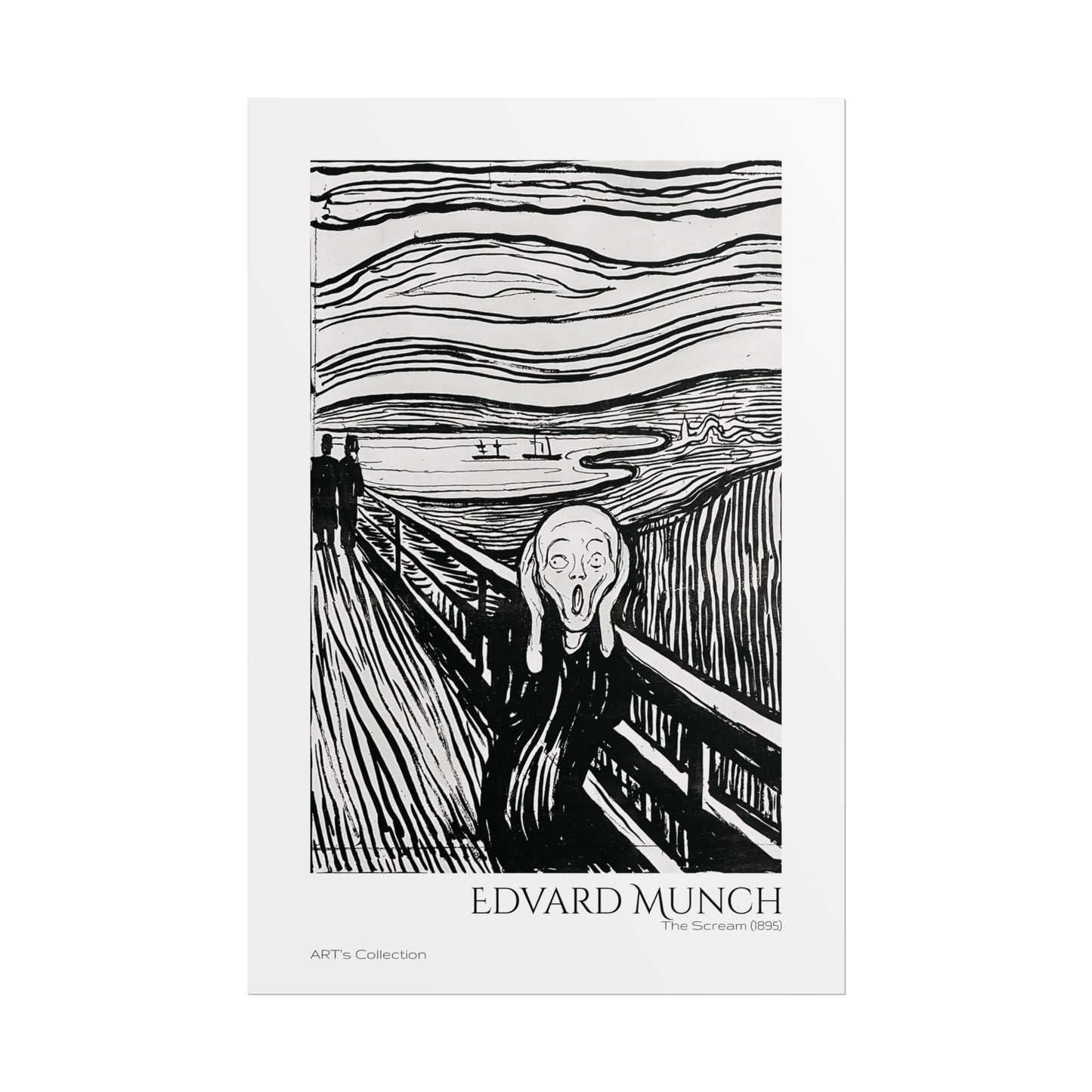 The Scream (1895) by Edvard Munch / Affiche imprimée - Série ART's Collection
