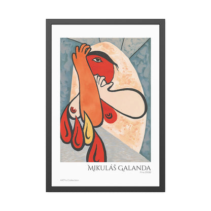 Fire (1938) by Mikulás Galanda / Affiche Encadrée série ART's Collection