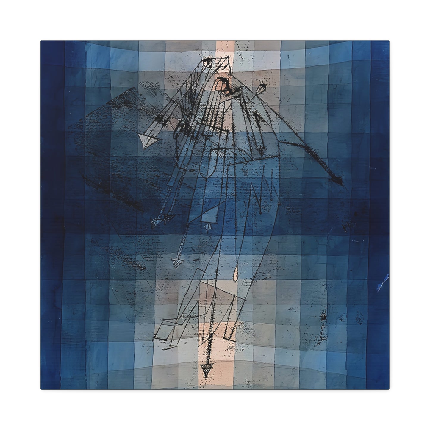 Dance of Moth (1923) by Paul Klee  / Reproduction Fine Art sur Toile / Epaisseur 3.2 cm - 1.25 inch