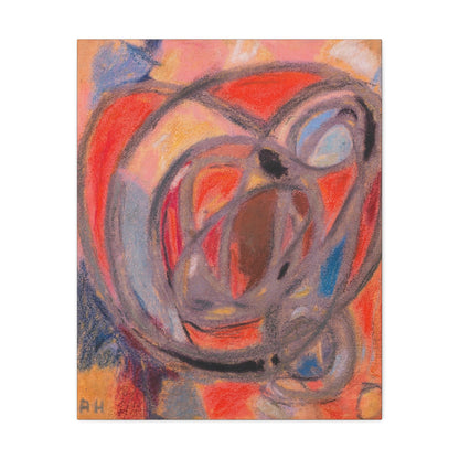 Komposition Rund- und Ovalformen (Ca. 1930) by Adolf Hölzel / Reproduction Fine Art sur Toile /  Epaisseur 3.2 cm - 1.25 inch