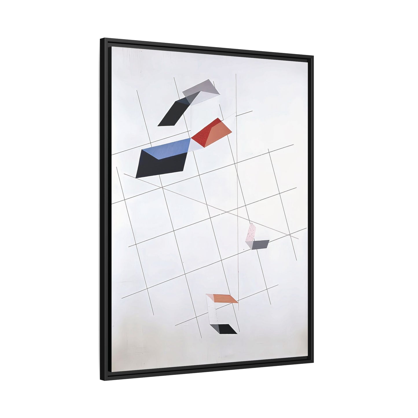 L IV (1936) by László Moholy-Nagy  / Toile encadrée sur caisse américaine