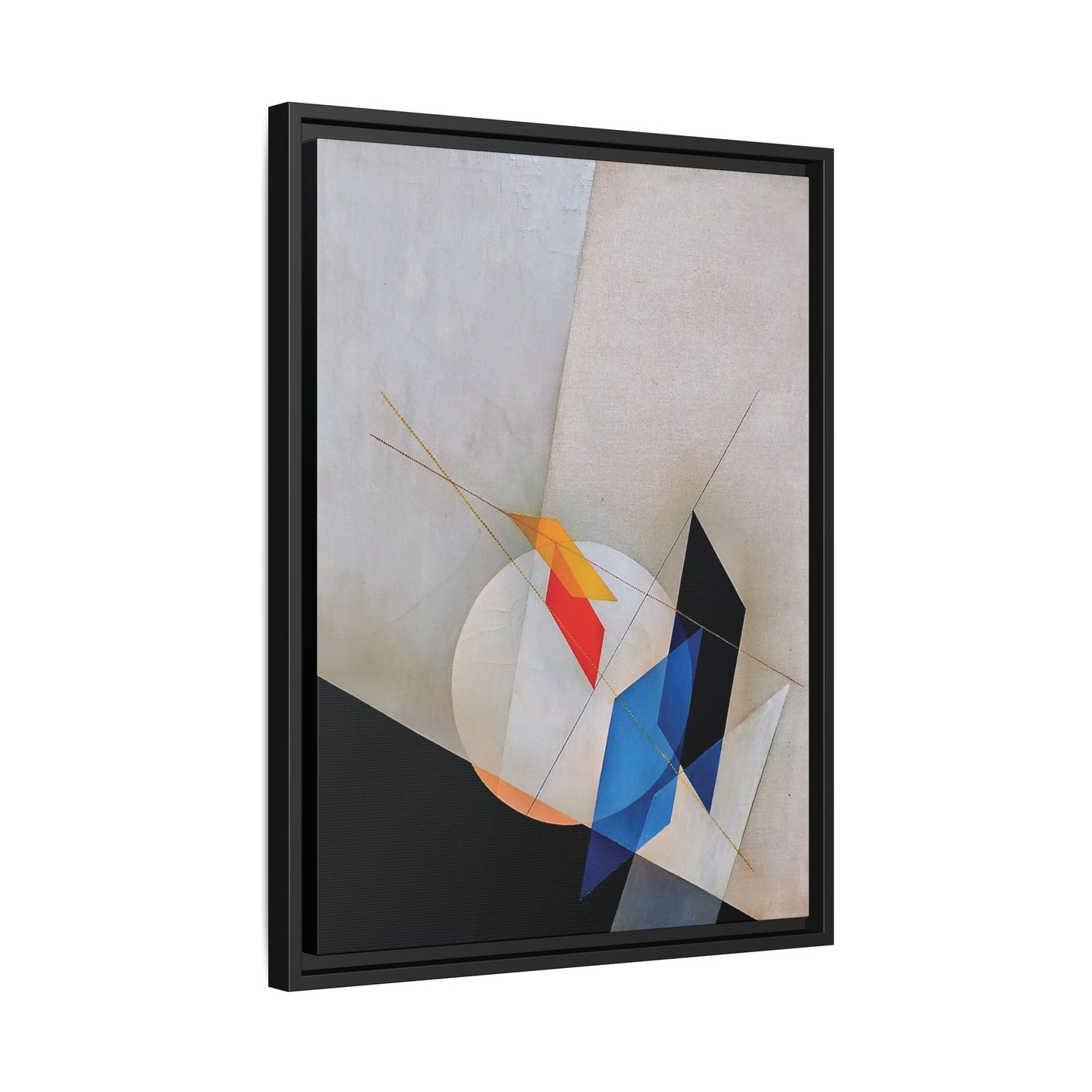 A 18 (1927) by László Moholy-Nagy  / Toile encadrée sur caisse américaine