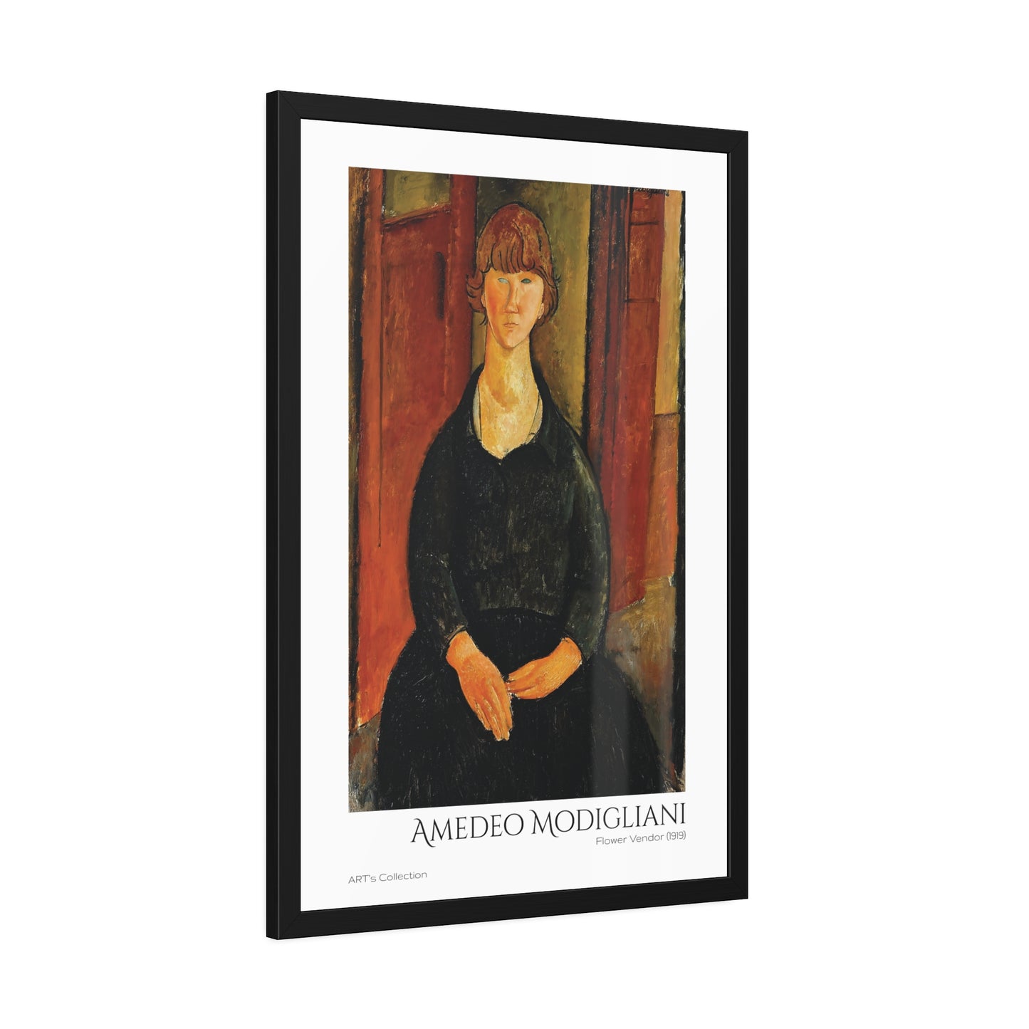 Flower Vendor (1919) by Amedeo Modigliani  / Affiche Encadrée série ART's Collection