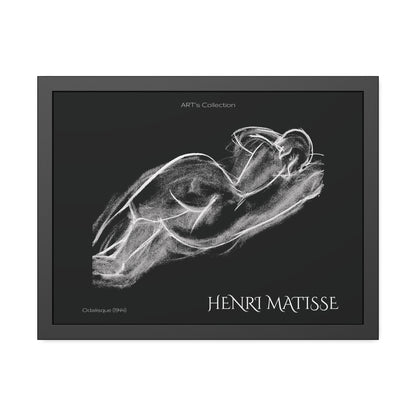 Odalisque (1944) black édition by Henry Matisse  / Affiche Encadrée série ART's Collection
