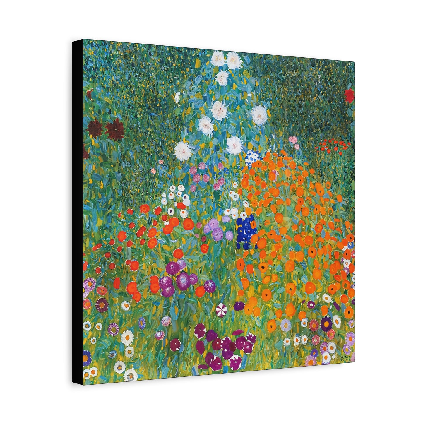 Cottage Garden (1905-1907) by Gustav Klimt / Reproduction Fine Art sur Toile / Flanc Large Epaisseur 3.2 cm - 1.25 inch