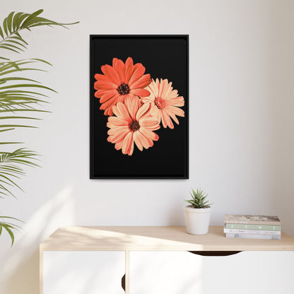 Collection Signature "FLORAL Numéro 6" sur Toile encadrée avec caisse américaine