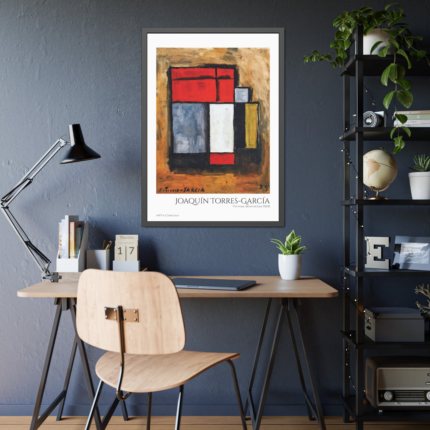 Formas abstractas (1929) by Joaquín Torres-García  / Affiche Encadrée série ART's Collection