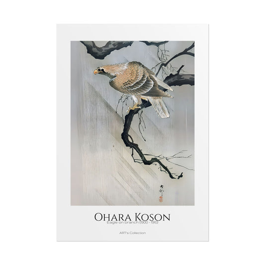 Eagle on branch (1900 - 1910) by Ohara Koson / Affiche imprimée - Série ART's Collection