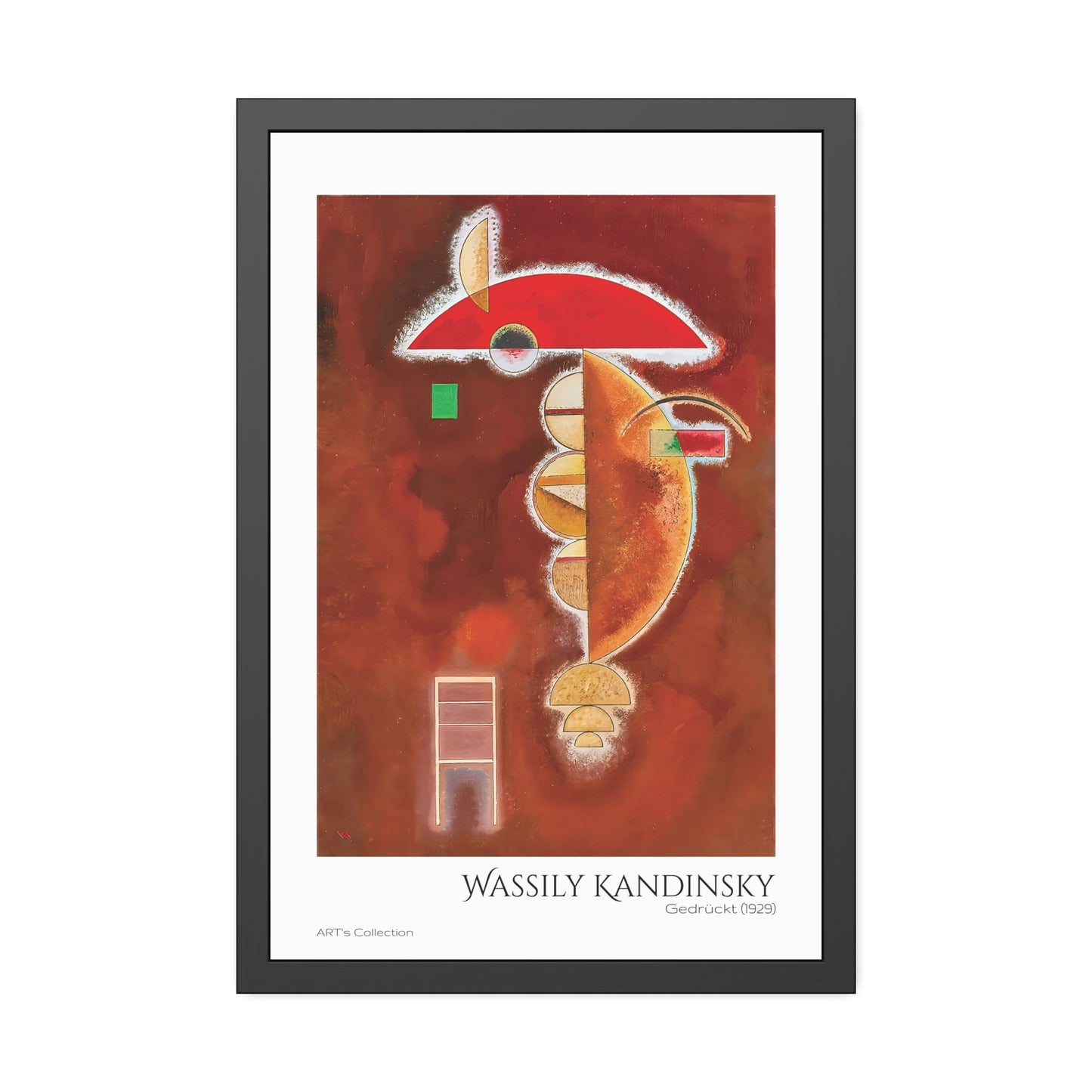 Gedrückt (1929) by Wassily Kandinsky / Affiche Encadrée série ART's Collection