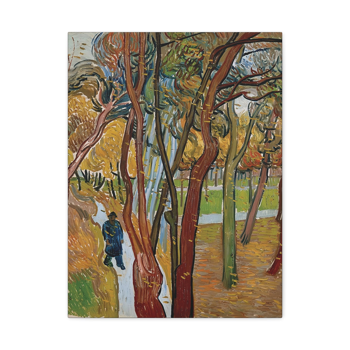 The garden of Saint Paul's Hospital by Vincent van Gogh  / Reproduction Fine Art sur Toile / Epaisseur 3,2cm - 1'25 po