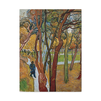The garden of Saint Paul's Hospital by Vincent van Gogh  / Reproduction Fine Art sur Toile / Epaisseur 3,2cm - 1'25 po