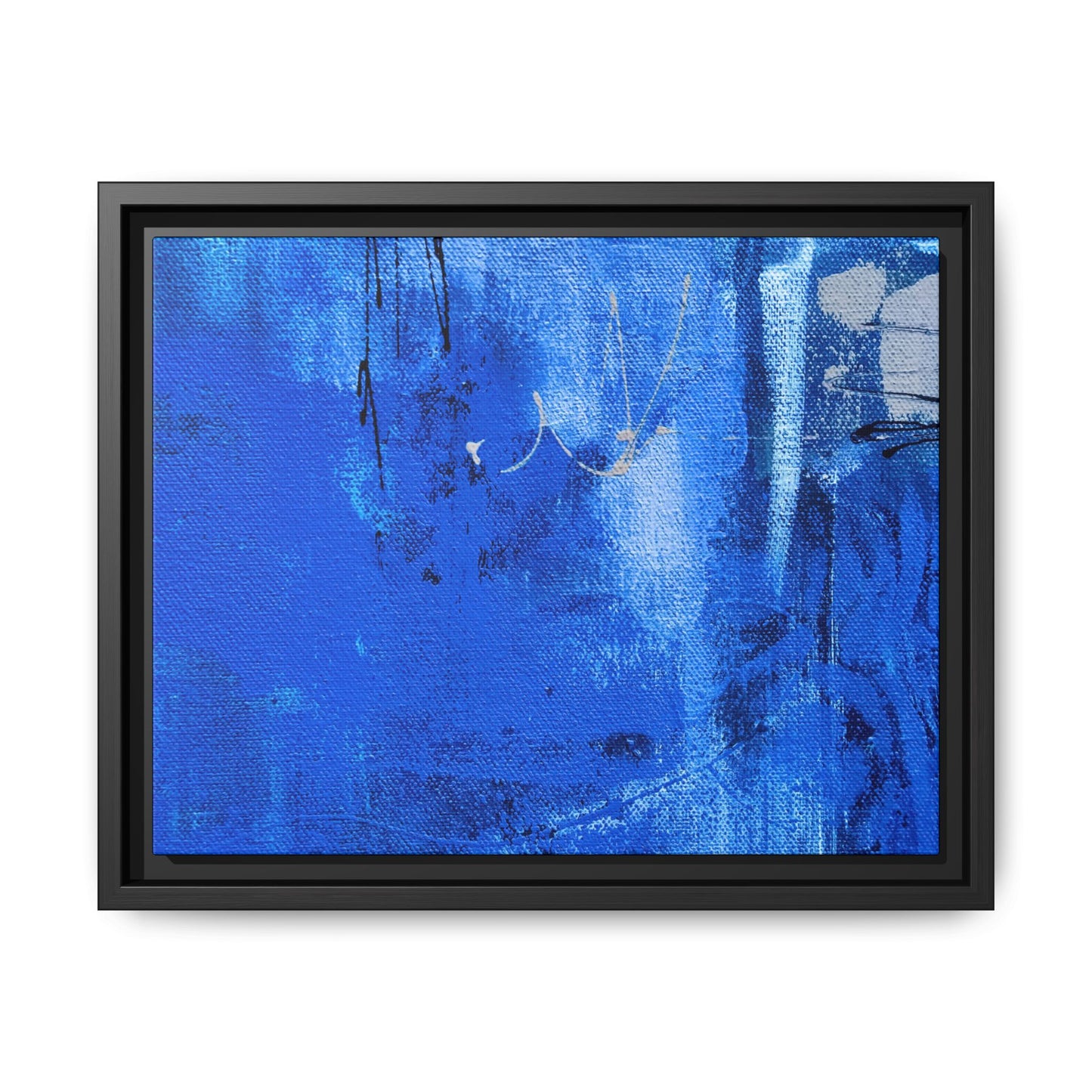 Tableau Beaux Arts Bleu Intense "Série Sign Collections" / Toile encadrée sur caisse américaine