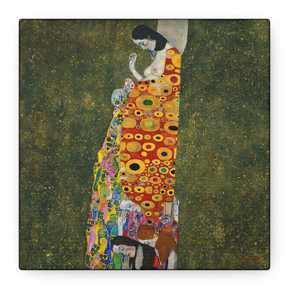 Hope II (1907 - 1908) by Gustav Klimt / Reproduction Fine Art sur Toile / Flanc Large Epaisseur 3.2 cm - 1.25 inch