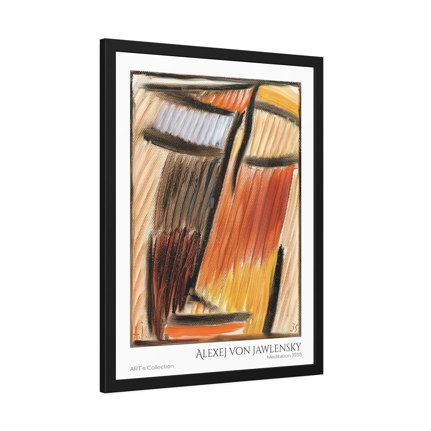 Meditation (1937) by Alexej von Jawlensky  / Affiche Encadrée série ART's Collection