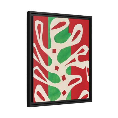Henri Matisse / Algue blanche sur fond rouge et vert (1947) / Toile encadrée sur caisse américaine