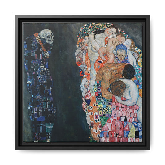 Death and Life (1910-15) by Gustav Klimt / Toile encadrée sur caisse américaine