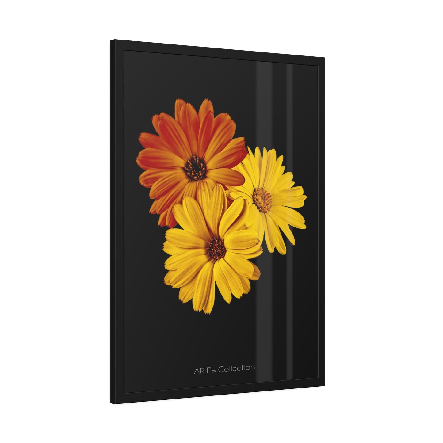 Collection Signature "FLORAL Numéro 4" sur Affiche Encadrée série ART's Collection