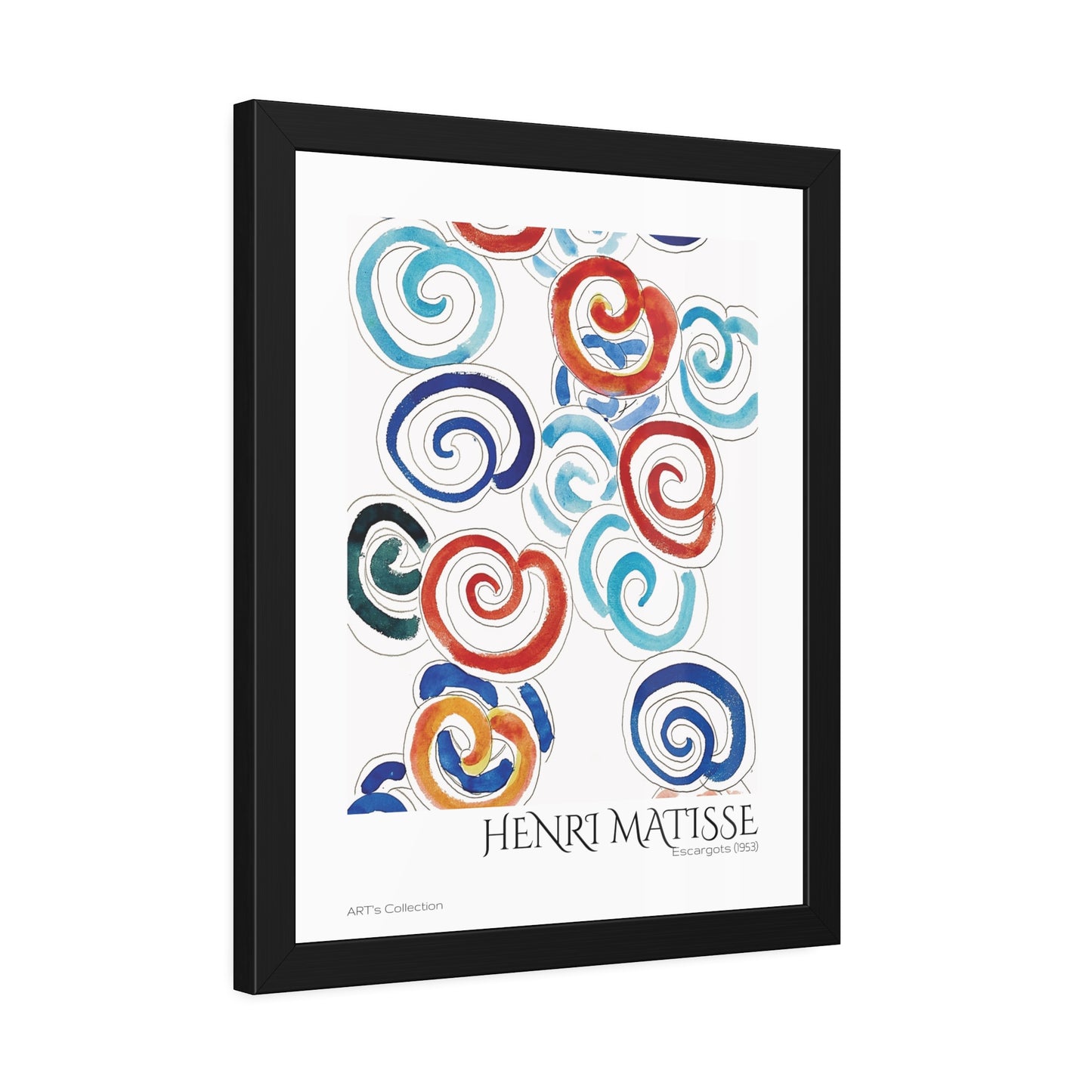 Escargots (1953) by Henri Matisse / Affiche Encadrée série ART's Collection