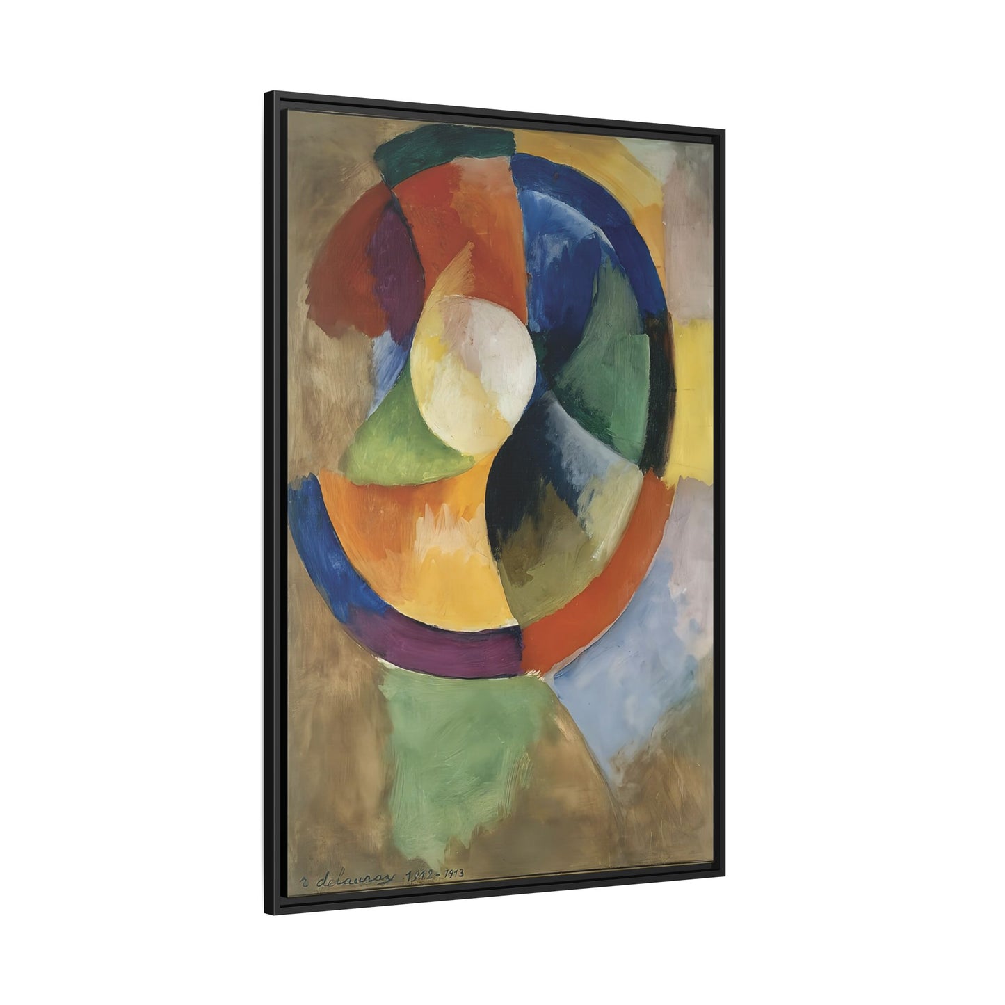 Formes circulaires, Soleil Numéro 2 (1912-13)  by Robert Delaunay  / Toile encadrée sur caisse américaine