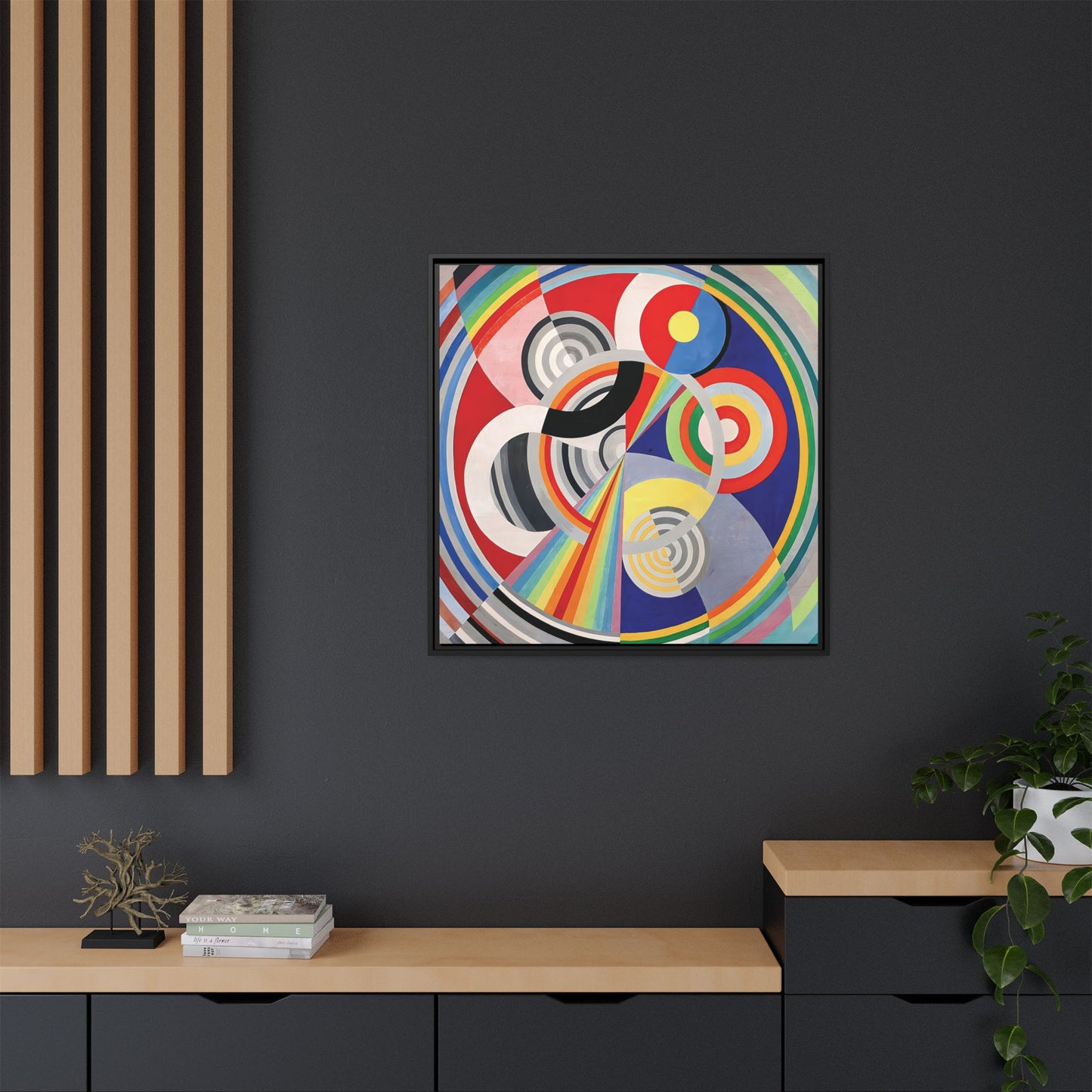 Rythme Numéro 1 (1938) by Robert Delaunay  / Toile encadrée sur caisse américaine