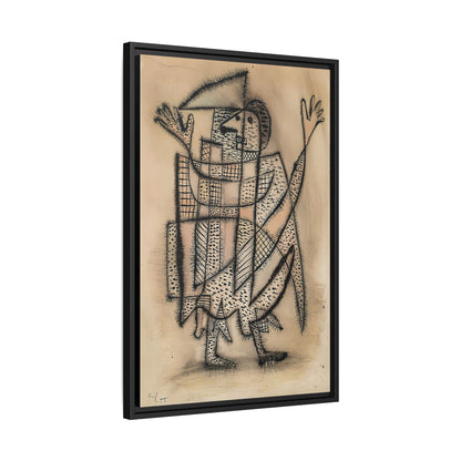 Maske mit Sense (1927) by Paul Klee / Toile encadrée sur caisse américaine