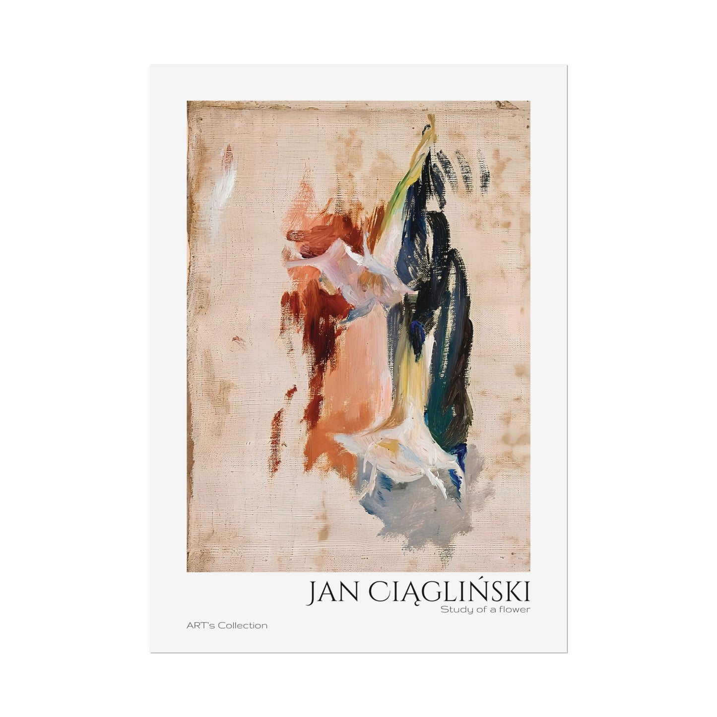 Study of a flower by Jan Ciaglinski / Affiche imprimée - Série ART's Collection