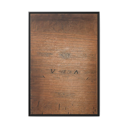 Inscription (1921) by Paul Klee / Toile encadrée sur caisse américaine