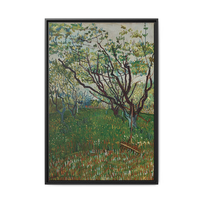 The Flowering Orchard (1888) by Vincent van Gogh / Toile encadrée sur caisse américaine