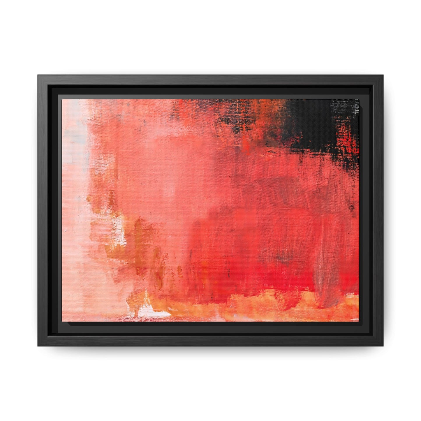 Tableau Contemporain Ecarlate "Série Sign Collections" / Toile encadrée sur caisse américaine
