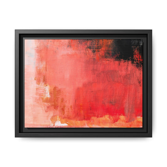 Tableau Contemporain Ecarlate "Série Sign Collections" / Toile encadrée sur caisse américaine