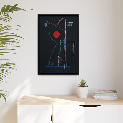 L' accent Rouge (1938) by Wassily Kandinsky / Toile encadrée sur caisse américaine