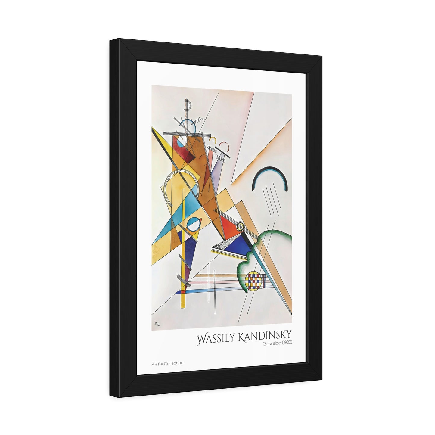 Gewebe (1923) by Wassily Kandinsky / Affiche Encadrée série ART's Collection