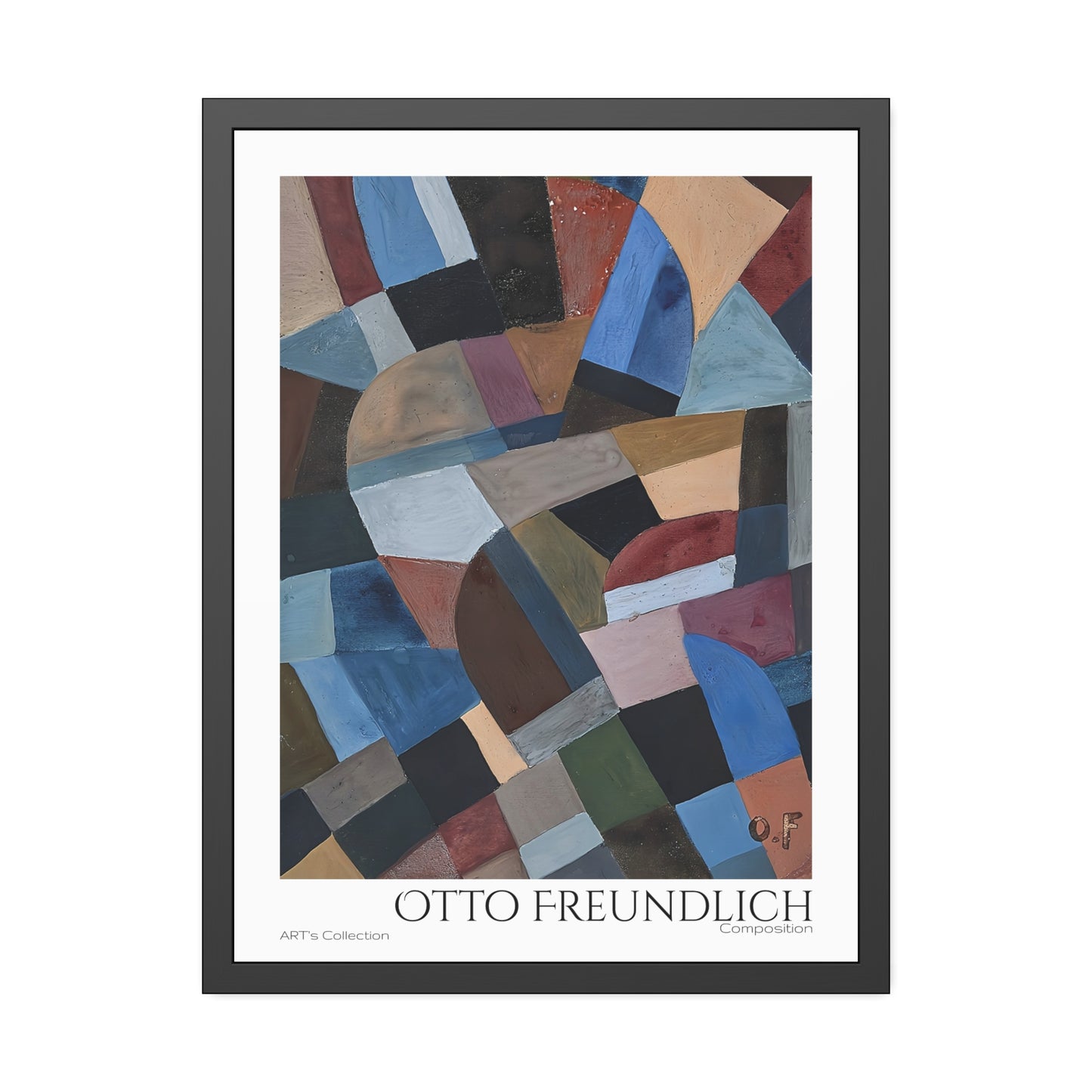 Composition by Otto Freundlich  / Affiche Encadrée série ART's Collection