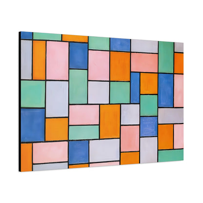Composition in dissonances (1919) by Theo van Doesburg  / Reproduction Fine Art sur Toile / Epaisseur 3.2 cm - 1.25 inch