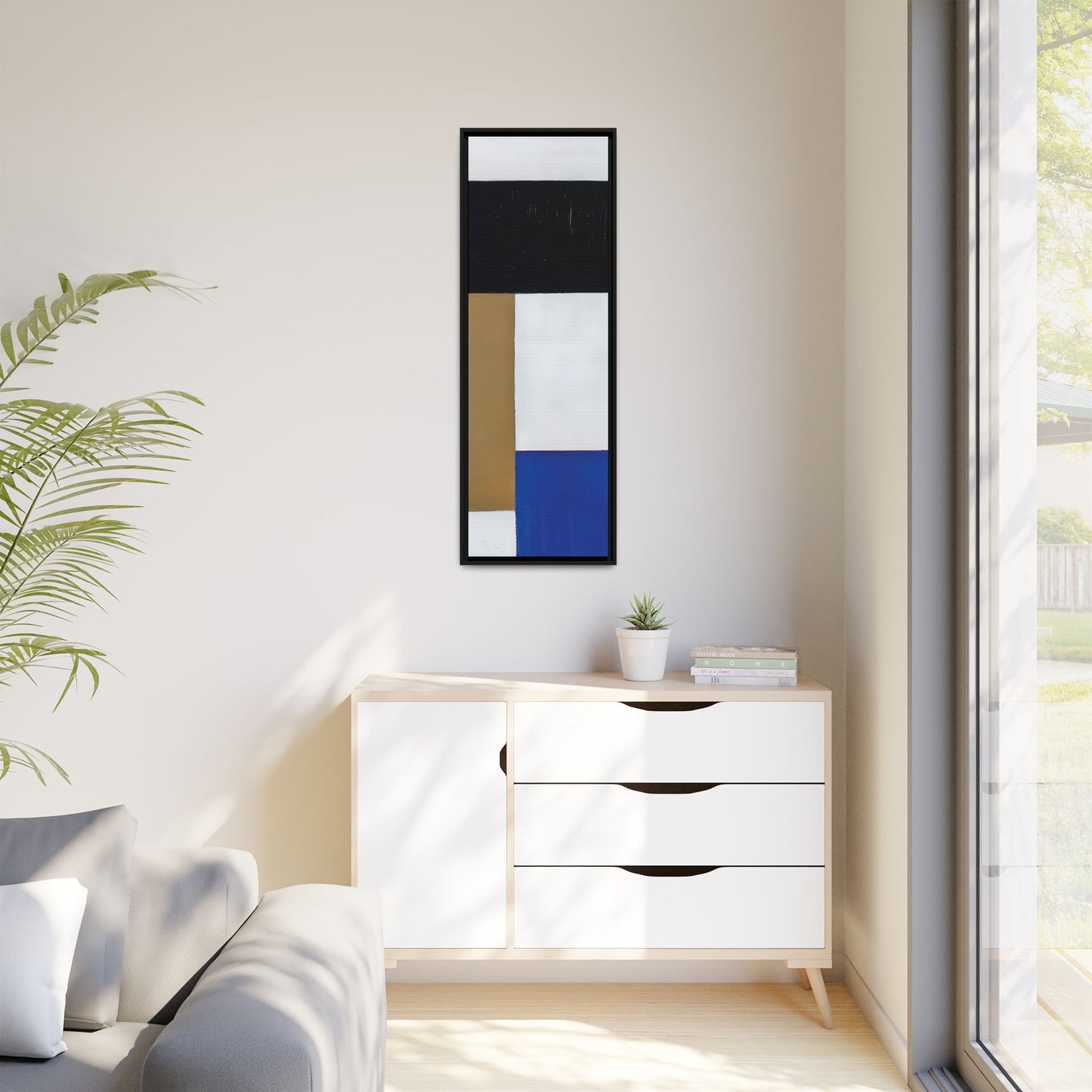 Composition (1923-1924) by Theo van Doesburg  / Toile encadrée sur caisse américaine