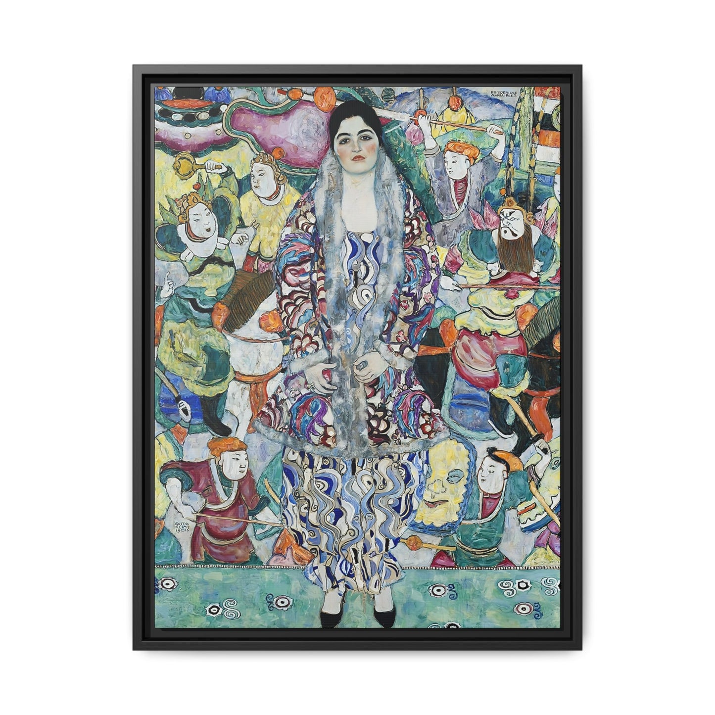Portrait of Friederike Maria Beer (1916) by Gustav Klimt  / Toile encadrée sur caisse américaine