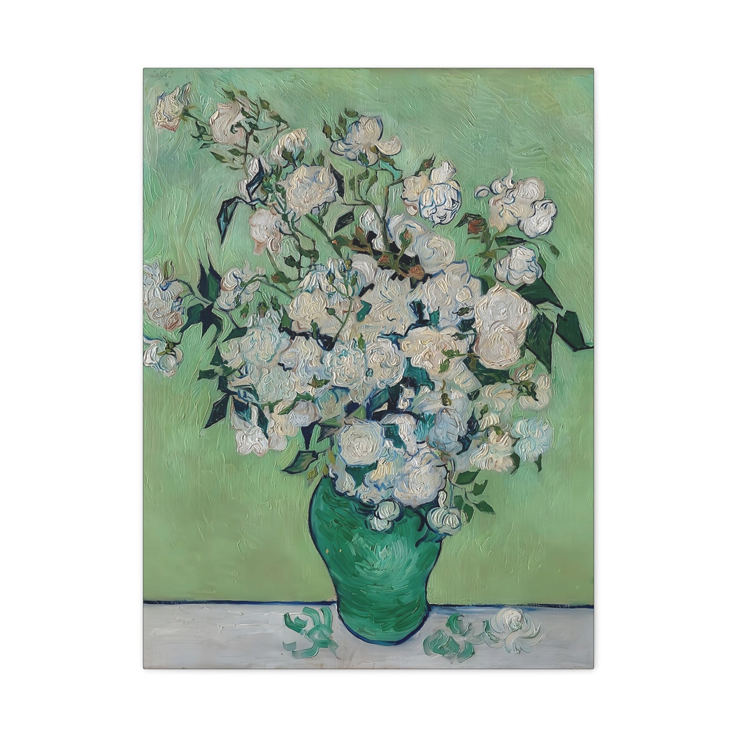 Roses (1890) by Vincent van Gogh  / Reproduction Fine Art sur Toile / Epaisseur 3,2cm - 1'25 po