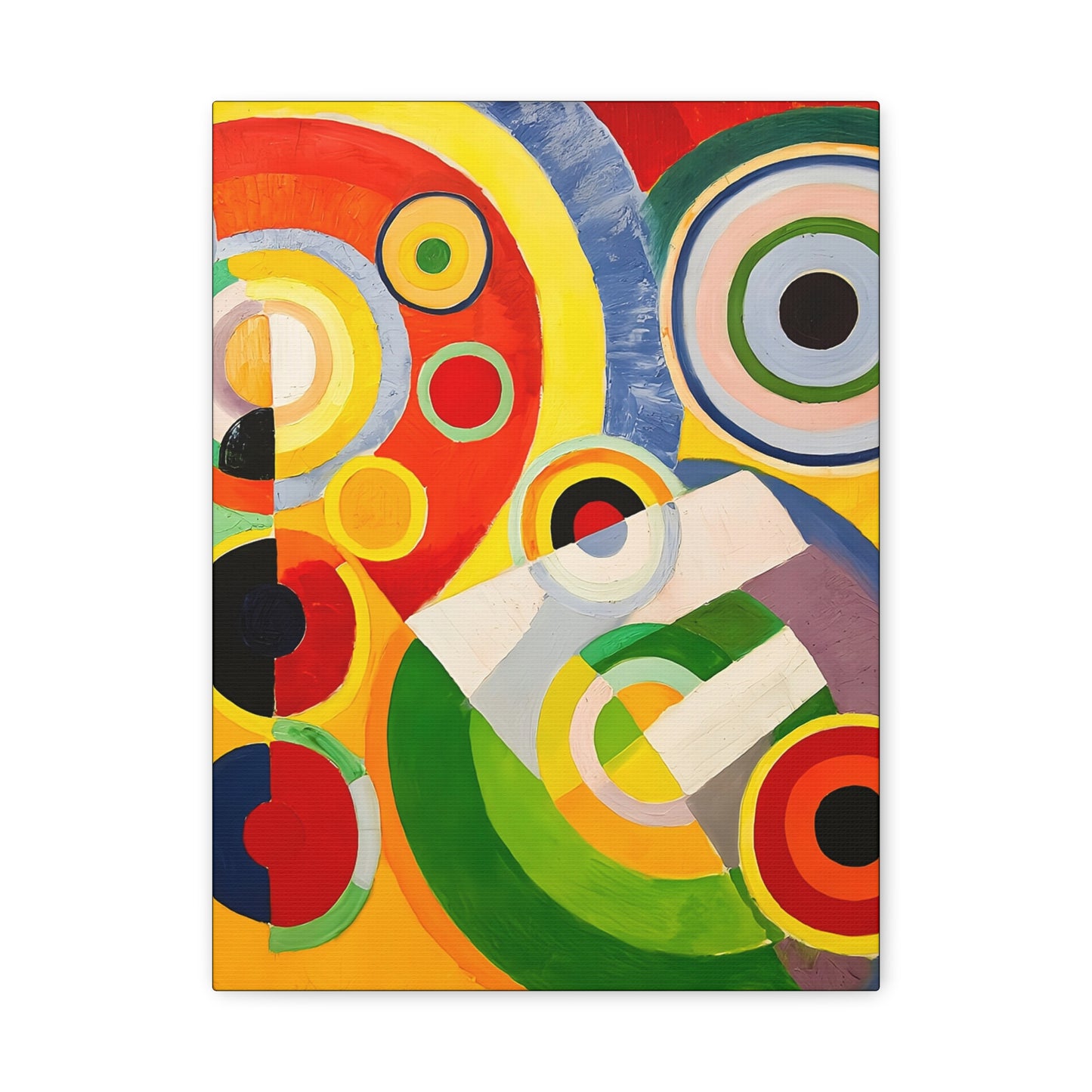 Rythme, Joie de vivre (1930) by Robert Delaunay / Reproduction Fine Art sur Toile / Large Epaisseur 3.2 cm - 1.25 inch