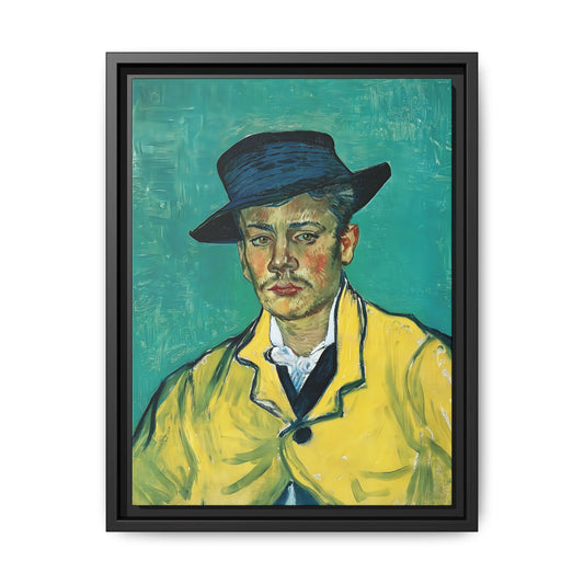 Portrait of Armand Roulin (1888) by Vincent van Gogh / Toile encadrée sur caisse américaine