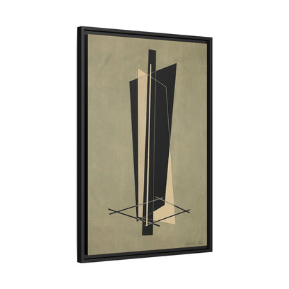 Kestnermappe - Komposition - One Plate P. 123 (1922-23)  by László Moholy-Nagy  / Toile encadrée sur caisse américaine